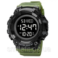 Годинник наручний чоловічий SKMEI 1968AG ARMY GREEN, брендовий чоловічий годинник, годинник для чоловіка. Колір: зелений