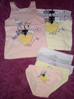 Комплект для дівчинки майка+трусики  2-3 роки