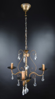Люстра свеча 6216/3 Коричневый 55-90х45х45 см.