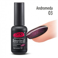 Гель-лак «Кошачий глаз» PNB Meteorites 9D № 03 Andromeda, 8 мл