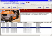 Установка программы Toyota Industrial Equipment Forklift EPC каталог запчастей промышленной техники Тойота