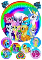 Вафельные картинки на тему: Пони (My little Pony)