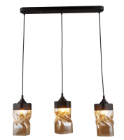 Люстра в стиле лофт на планке SVLIGHT трехламповая 3738/3 черный