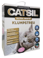 Наповнювач для котів Ultra White бентонітовий із запахом дитячої присипки, 6 л
