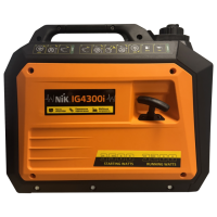 Генератор бензин инверторный NIC IG4300I, однофазный 220V, 50Hz, 3.2KW, медная обмотка, ручний пуск, объем 5л. 23кг