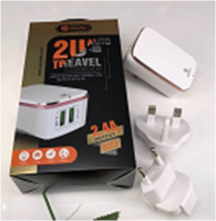 СЗУ 2USB для IPHONE + кабель USB Lightibg (iphone) Soloffer 2202 out 2,4A