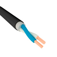 Кабель Одескабель ВВГ 2*10,0 (ож) -0,66 цена за метр бухта 100 м. черный