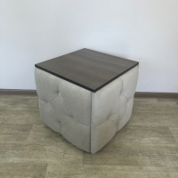 Пуф-трансформер 5в1 Остин-1 со столиком велюр бежевый/риголетто темный 3-1-9003