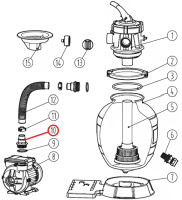 Перехідник шланга для фільтраційної установки Aquaviva Lagoon, (201005343)
