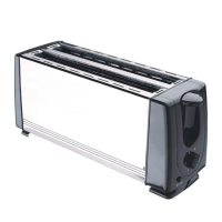 Тостер на 4 скибочки регулювання температури, кнопкою стоп 1300вт TOASTER QLT-168B