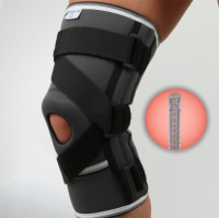 Бандаж на колено с 4-ма ребрами и крестообразным ремнем Orthopoint REF-107 фиксатор коленного сустава Размер