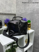 Натуральна шкіра - лазерна. Два відділення на блискавці - якісний клатч-чемоданчик (0549-4)