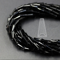 Капля конус 4*8мм. Черный. упаковка 10 шт.