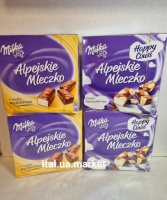 ​Шоколадні цукерки від Milka- Альпійське молоко