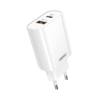 Мережевий зарядний пристрій REMAX Jane Series QC3.0+PD 20W GaN Fast Charger  RP-U37 EU-White (6954851244929)