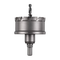 Коронка Holesaw TCT MILWAUKEE, для сталі/нержавіючої сталі, діаметр 64мм