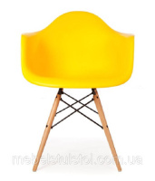 Стул пластиковый, цвет оранжевое Тауэр Вуд Eames, пластиковое ножки дерево