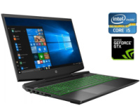 Игровой ноутбук HP Pavilion Gaming 15-dk0056wm / 15.6« (1920x1080) IPS / Intel Core i5-9300H (4 (8) ядра по 2.4 - 4.1 GHz) / 8 GB DDR4 / 256 GB SSD