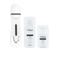 Набір Ультразвуковий скрабер для шкіри обличчя Vibroskin 5.0 + Гідратуючий гель Hydration Gel + Заспокійлива маска для обличчя Soothing Mask (Japan)