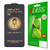 Защитное стекло для Xiaomi Redmi Note 10/ 10S/ 11 (0.3 мм, 5D чёрное) ТОП