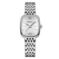 Жіночий годинник Curren 9093 Silver-White у класичному стилі зі сріблястим браслетом