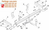 Тягово-сцепное устройство (фаркоп) Mazda 6 (sedan) (2012-...)
