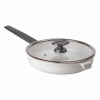 Сковорода алюмінієва з керамічним покриттям 26 см, білий