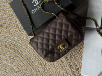 Сумка жіноча Chanel міні — ЛЮКСОВА ЯКІСТЬ шоколадний