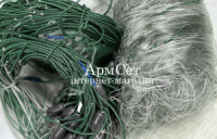 Рамовая сеть ячейка 80 мм, высота 2 м, длина 50 м, леска 0.25 мм TITAN промышленный лов