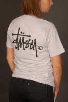 Cерая футболка Stussy