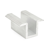 Прижим межмодульный омегообразный 25/24мм(3.8\24) алюминий(промежуточный)