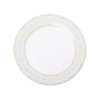 Тарелка сервировочная фарфоровая 26.5 см с орнаментом HP-7-738