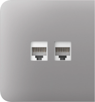 Боковая панель для встроенной розетки Ajax SideCover (LAN) Fog