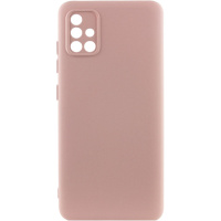 Чохол Silicone Cover Lakshmi Full Camera (A) для Samsung Galaxy A51, Рожевий / Pink Sand - купити в SmartEra.ua