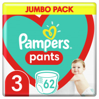 Подгузники Pampers трусики Pampers Pants Размер 3 (6-11кг) 62 шт (8006540069233)