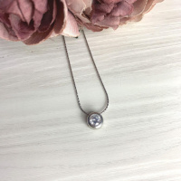 Срібна підвіска SilverBreeze з фіанітами (2073413)