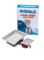 Обігрівач керамічний газовий NURGAZ CAMPING HEATER для газового балону