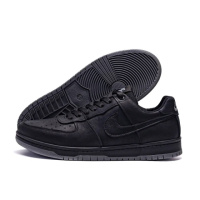 Демісезонні шкіряні кросівки Nike AIR колір чорний