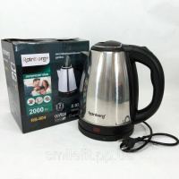 Електрочайник Rainberg RB-804 дисковий 2л, чайник електро, стильний електричний чайник, електронний