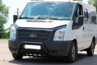 Кенгурятник WT002 Black (2006-2014, нерж.) для Ford Transit
