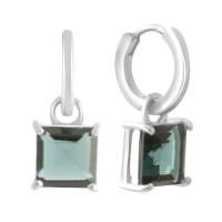 Серебряные серьги CatalogSilver с топазом Лондон Блю 3.95ct (2178132)