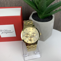 Качественные женские наручные часы Томми Халфайгер, металлические часы на руку Tommy Hilfiger Золото