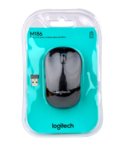 Бездротова комп'ютерна миша Logitech M186 Black