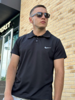 Футболка поло чорний