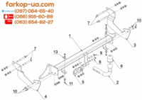 Тягово-сцепное устройство Ford Transit Courier, Tourneo Courier (2014-...)