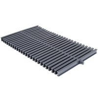 Переливна решітка Aquaviva KTG-30 Classic з центральним з'єднанням, 295x25 мм (сіра)