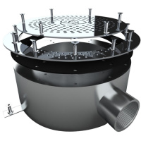 Донний злив під лайнер Aquaviva 2'', AISI 304 (300 мм)