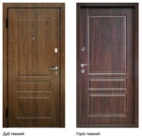 АКЦІЯ Двері вхідні GALICIA Стандарт+ 055 Дуб темний/Горіх темний, 960x2050