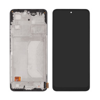 Дисплей для Xiaomi Redmi Note 12 (5G) с чёрным тачскрином и корпусной рамкой OLED