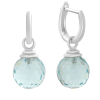 Серебряные серьги CatalogSilver с фианитами (60002217)